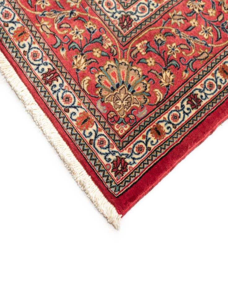 Detail image of  6' 8 x 9' 9  Hand Knotted Qom Persian Rug