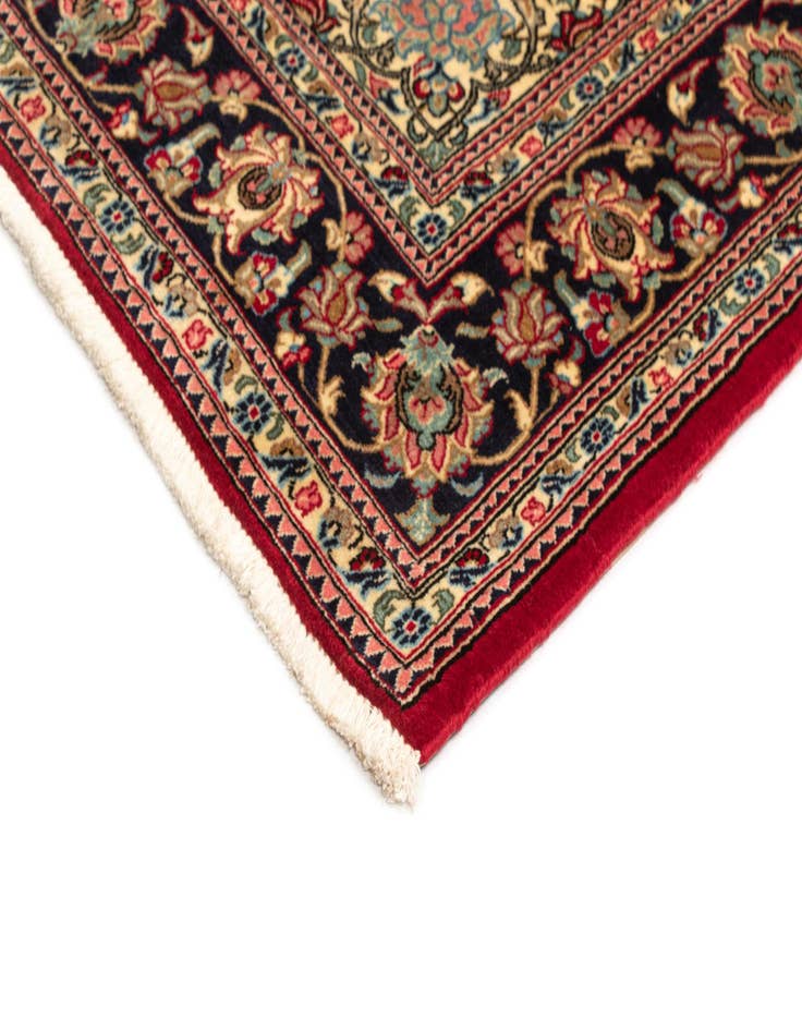 Detail image of  4' 8 x 7' 3  Hand Knotted Qom Persian Rug