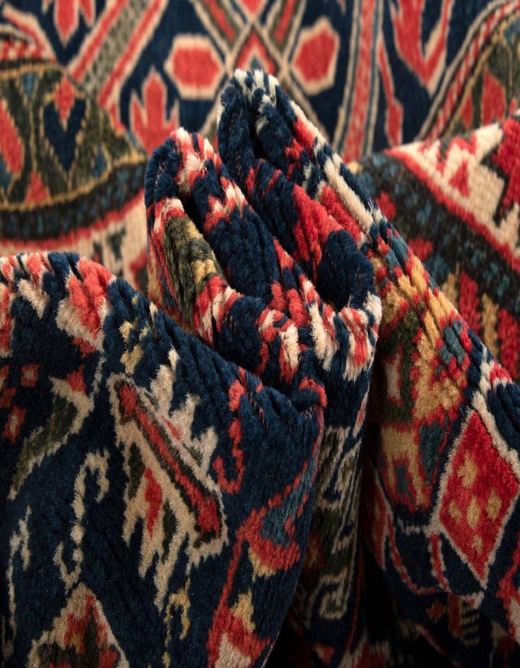 Detail image of  4' 9 x 6' 5  Hand Knotted Schirwan Rug