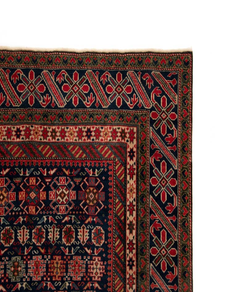 Detail image of  4' 9 x 6' 5  Hand Knotted Schirwan Rug