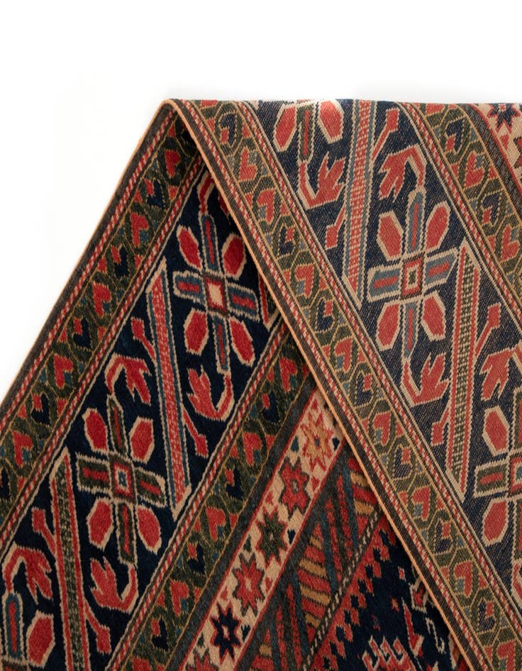 Detail image of  4' 9 x 6' 5  Hand Knotted Schirwan Rug