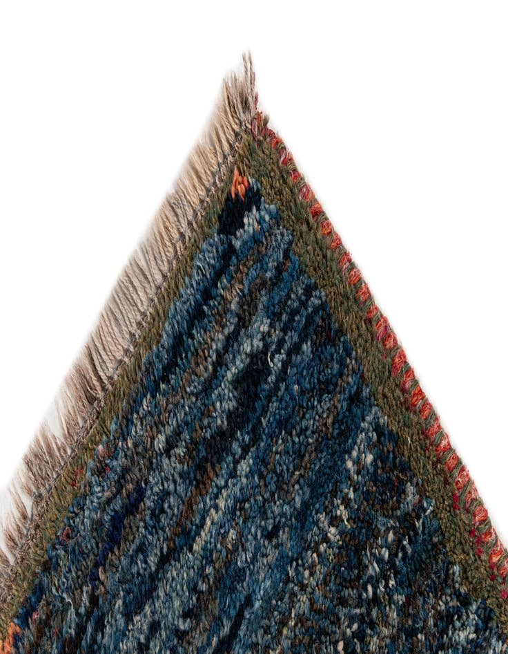 Detail image of  2' 8 x 3' 11  Hand Knotted Shiraz-Gabbeh Persian Wool Rug