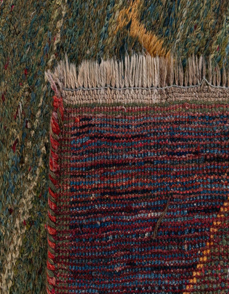Detail image of  2' 8 x 3' 11  Hand Knotted Shiraz-Gabbeh Persian Wool Rug