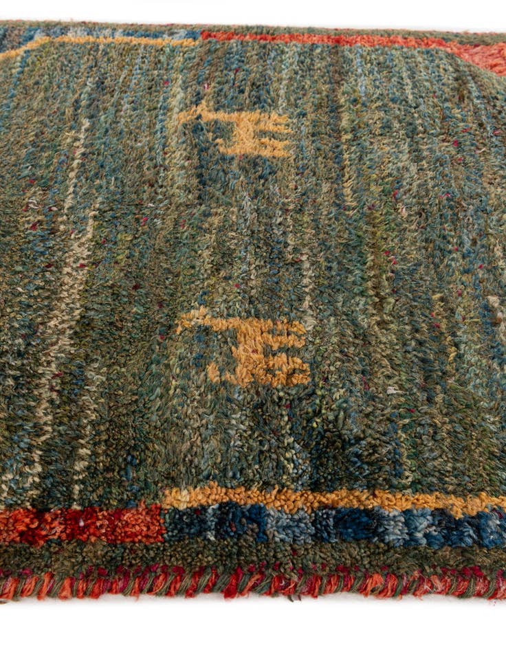 Detail image of  2' 8 x 3' 11  Hand Knotted Shiraz-Gabbeh Persian Wool Rug