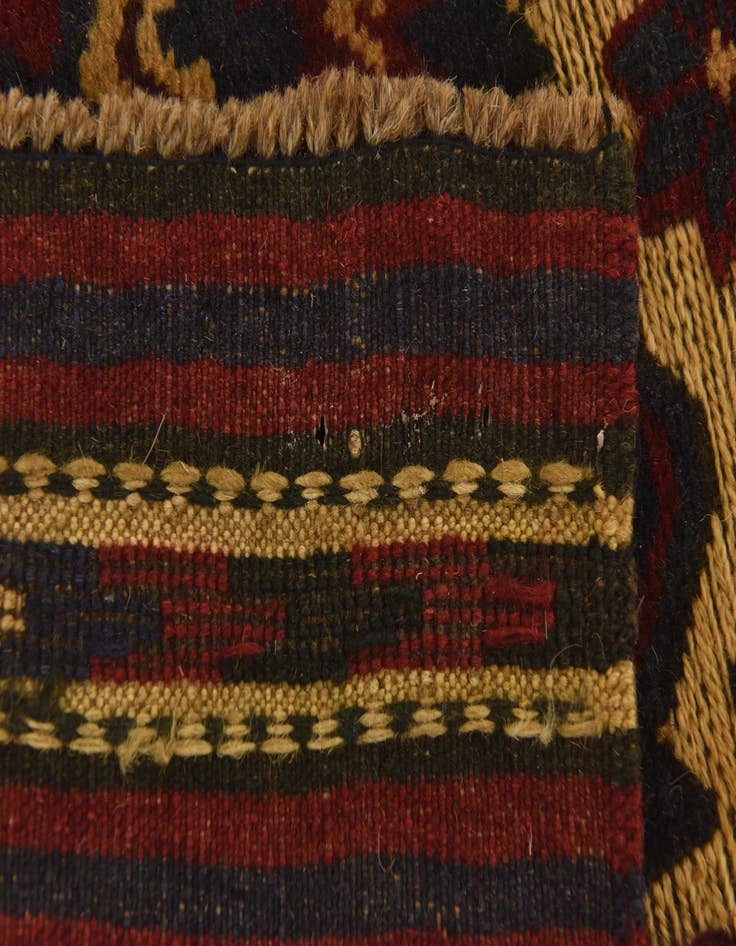 Detail image of  2' 10 x 4' 5  Hand Knotted Sumak Wool Rug