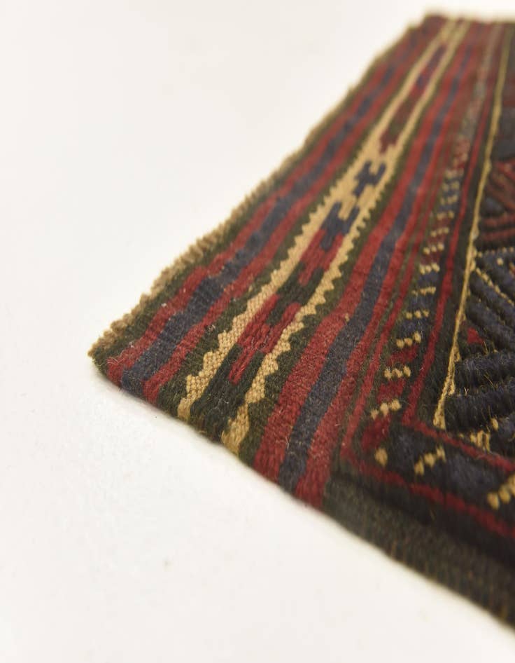 Detail image of  2' 10 x 4' 5  Hand Knotted Sumak Wool Rug