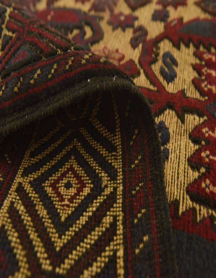 Detail image of  2' 10 x 4' 5  Hand Knotted Sumak Wool Rug