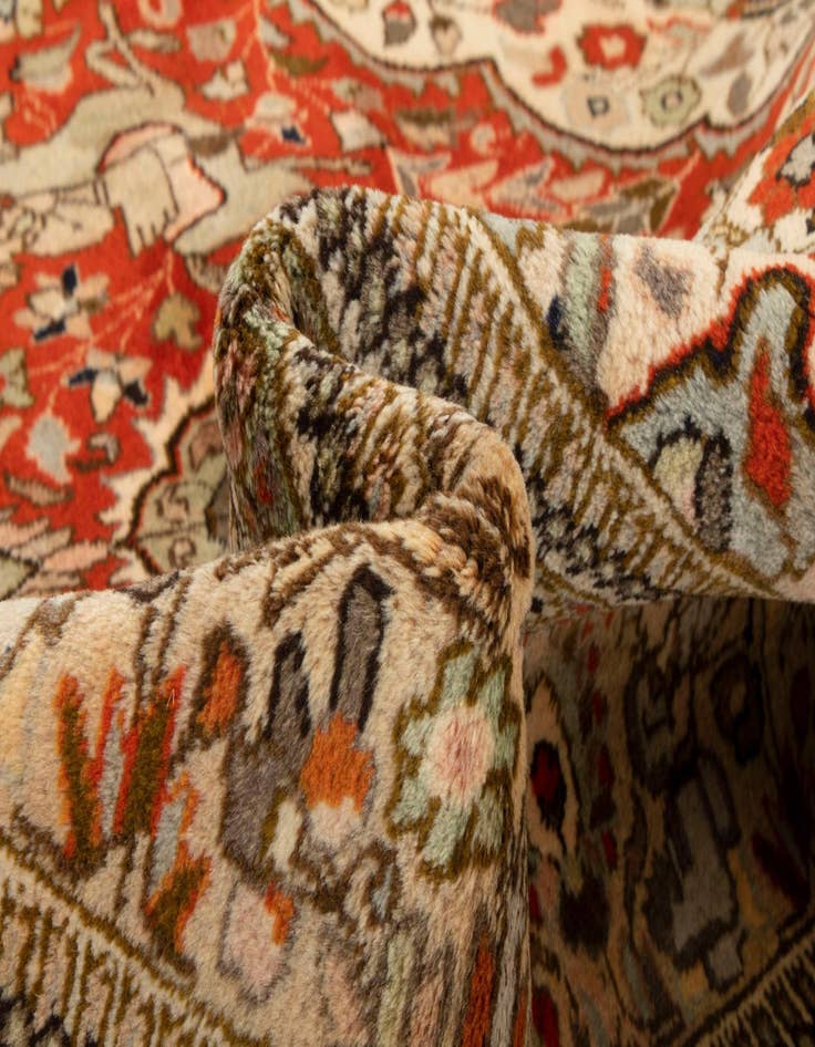 Detail image of  5' 11 x 8' 11  Hand Knotted Tabriz Persian Wool Rug