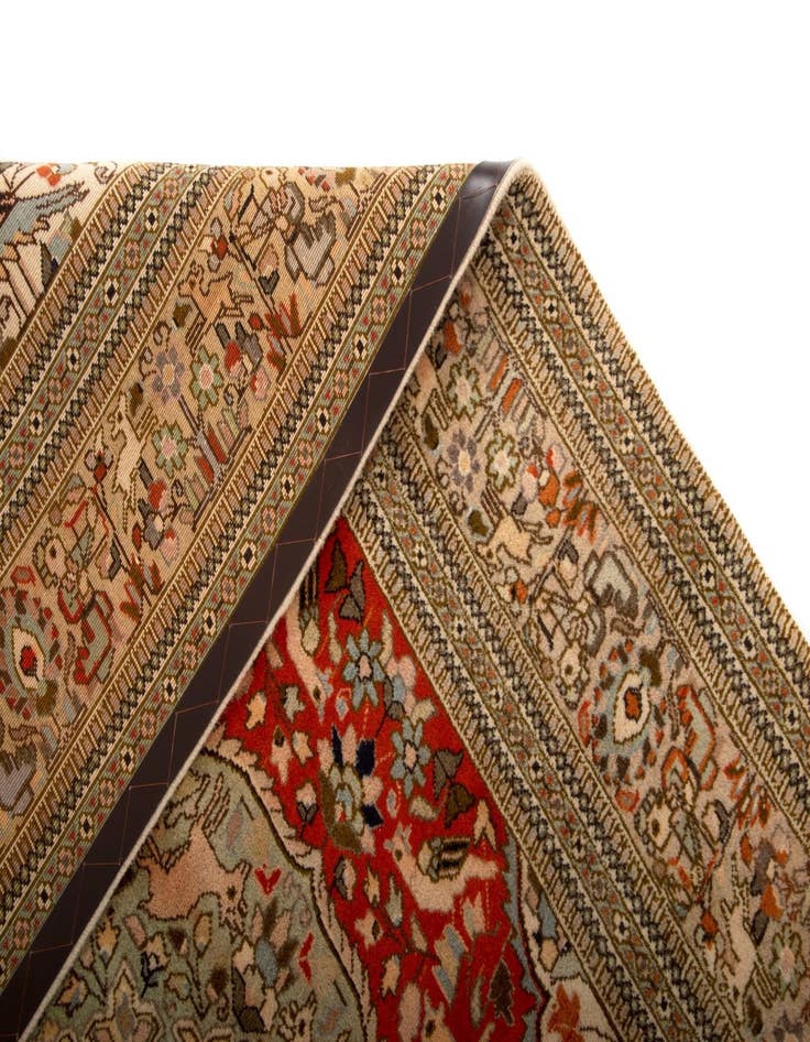 Detail image of  5' 11 x 8' 11  Hand Knotted Tabriz Persian Wool Rug