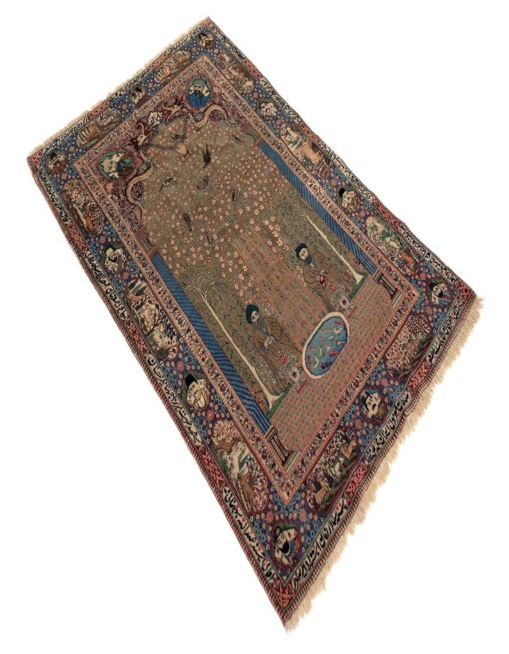 Detail image of  4' 5 x 7' 1  Hand Knotted Tabriz Persian Wool Rug