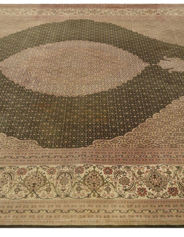 Detail image of  9' 10 x 11' 3  Hand Knotted Tabriz Persian Rug