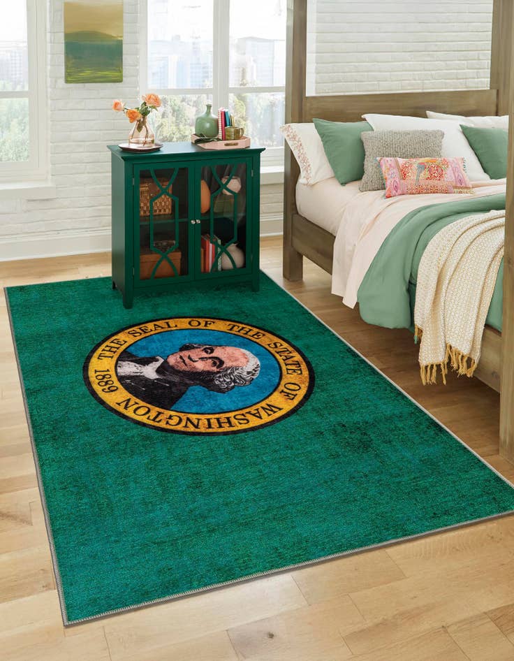 Detail image of  3' 3 x 5' 3 Washington The Flag Collection Rug