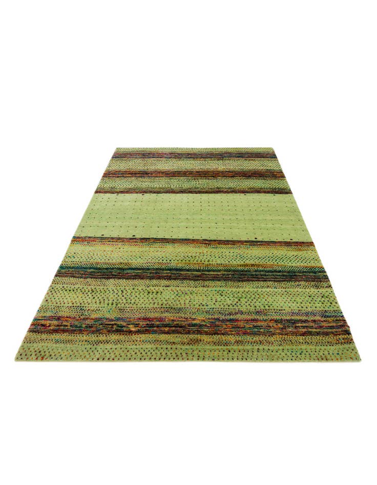 Detail image of  5' x 6' 7  Hand Knotted Tibet Wool Rug