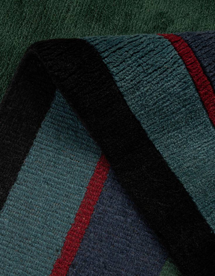 Detail image of  6' 8 x 9' 6  Hand Knotted Tibet Wool Rug