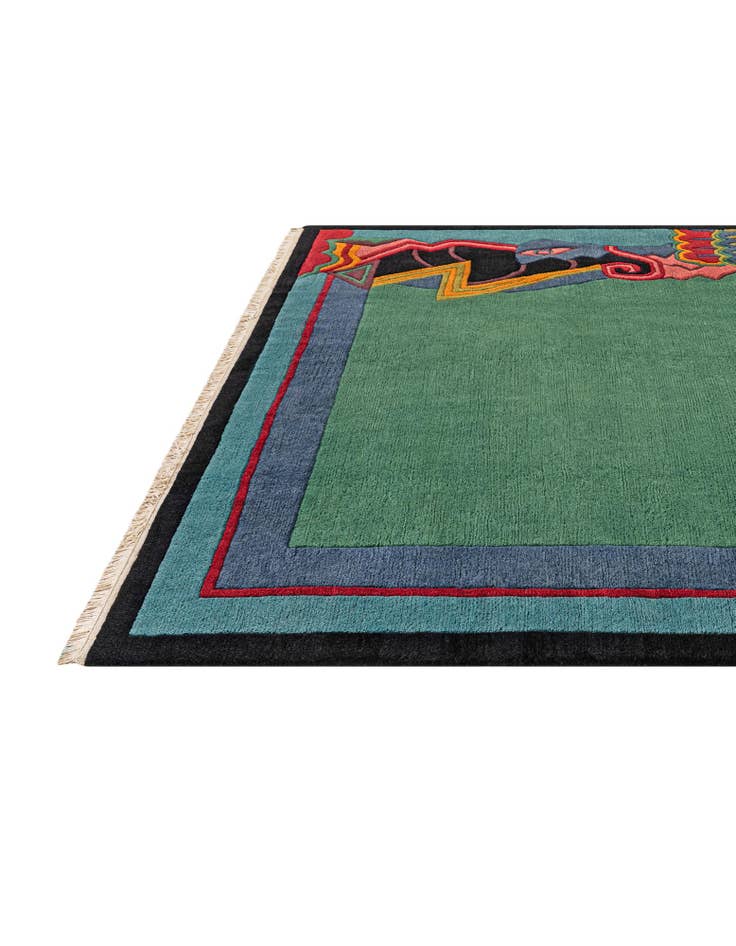 Detail image of  6' 8 x 9' 6  Hand Knotted Tibet Wool Rug