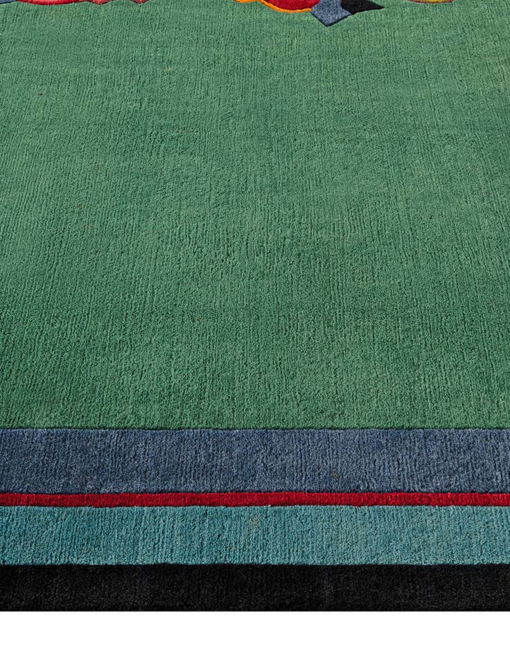 Detail image of  6' 8 x 9' 6  Hand Knotted Tibet Wool Rug