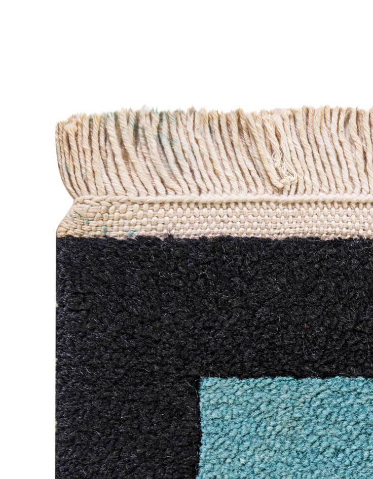 Detail image of  6' 8 x 9' 6  Hand Knotted Tibet Wool Rug