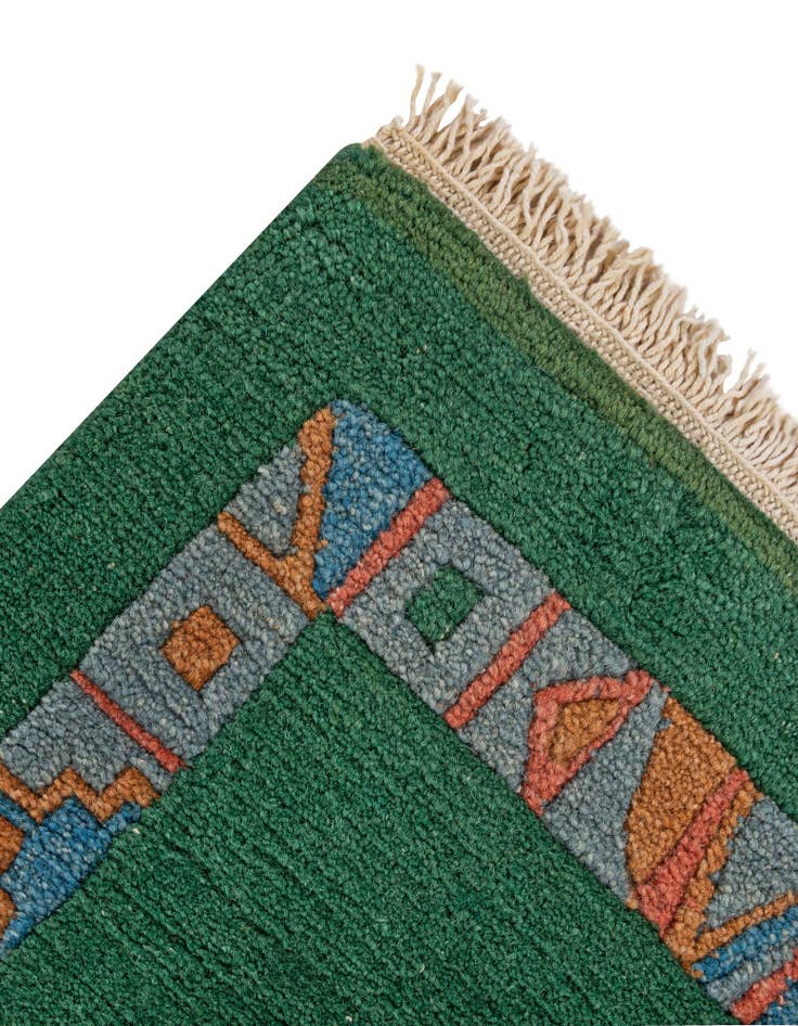 Detail image of  2' 7 x 4' 9  Hand Knotted Tibet Wool Rug