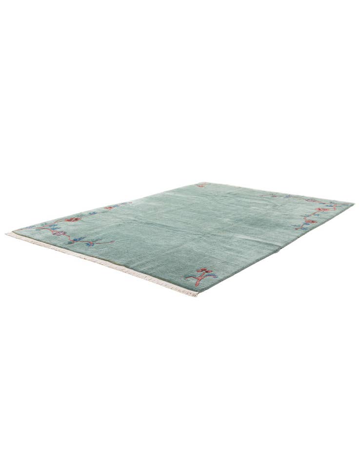 Detail image of  6' 8 x 9' 7  Hand Knotted Tibet Wool Rug