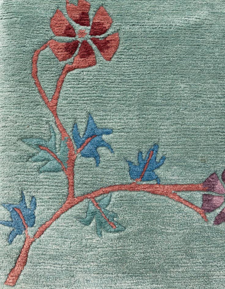 Detail image of  6' 8 x 9' 7  Hand Knotted Tibet Wool Rug