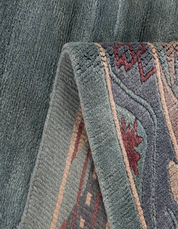 Detail image of  8' 3 x 11' 9  Hand Knotted Tibet Wool Rug