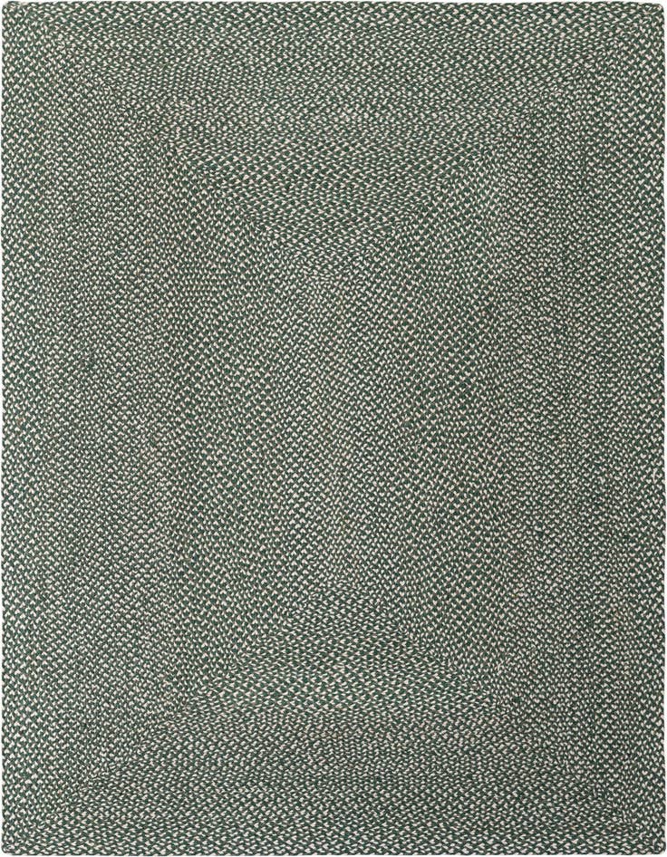 Detail image of  6' 1 x 9'  Hand Tweed Braided Jute Rug