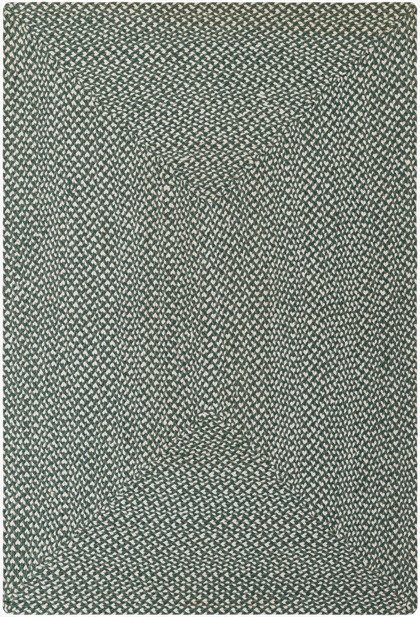  4' 1 x 6' 1  Hand Tweed Braided Jute Rug
