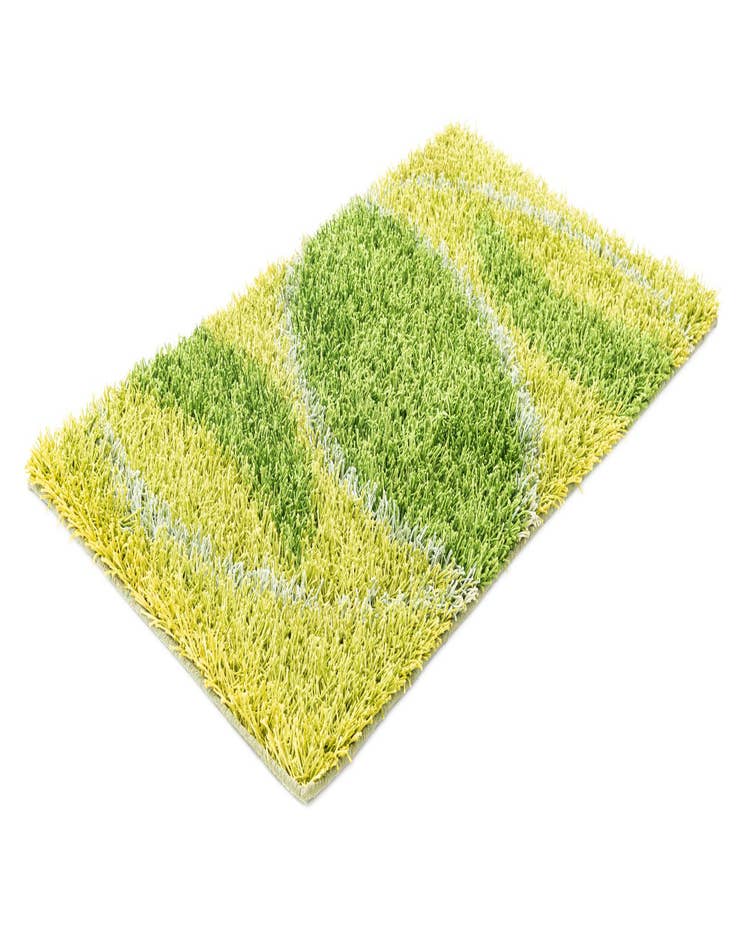 Detail image of  3' x 5' 4  Hand Knotted Two-Tone Shag Oriental Rug