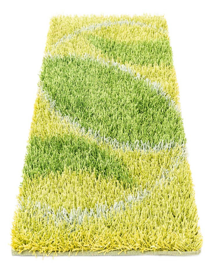 Detail image of  3' x 5' 4  Hand Knotted Two-Tone Shag Oriental Rug