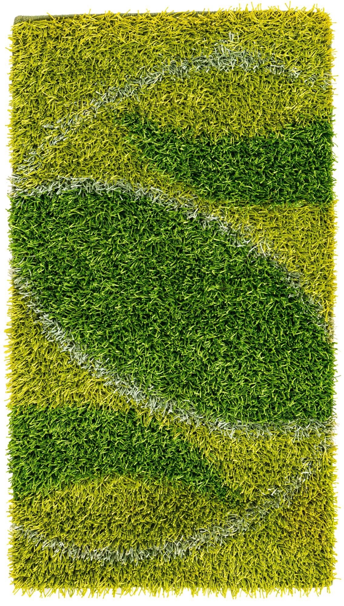  3' x 5' 4  Hand Knotted Two-Tone Shag Oriental Rug