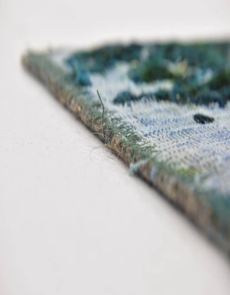 Detail image of  5' 8 x 7' 10  Hand Knotted Ultra Vintage Persian Wool Rug