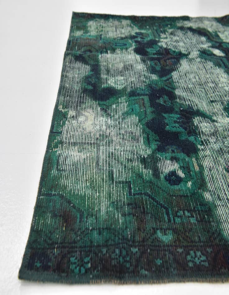 Detail image of  4' x 5' 4  Hand Knotted Ultra Vintage Persian Wool Rug