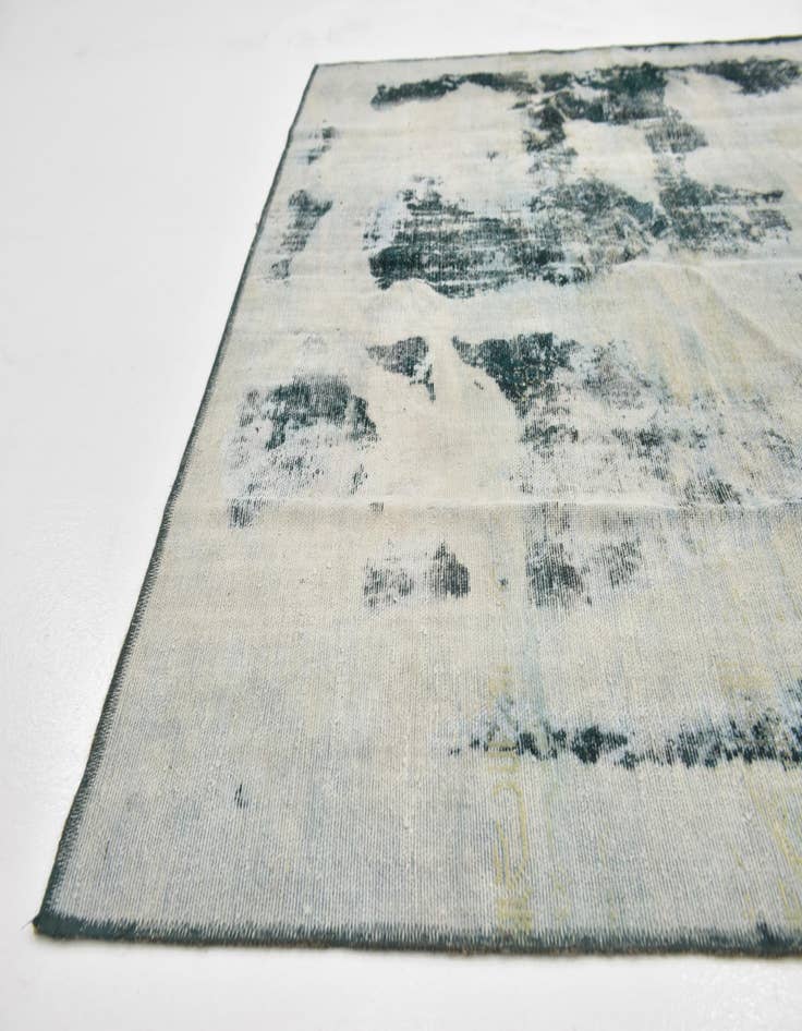 Detail image of  6' x 7' 9  Hand Knotted Ultra Vintage Persian Wool Rug