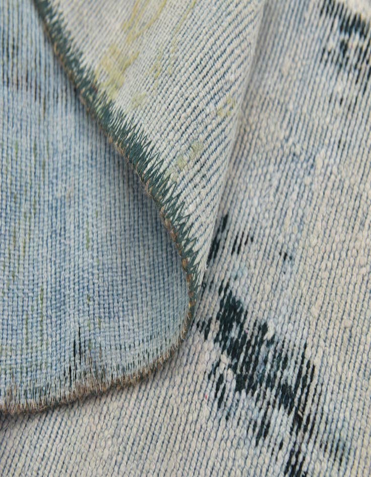 Detail image of  6' x 7' 9  Hand Knotted Ultra Vintage Persian Wool Rug