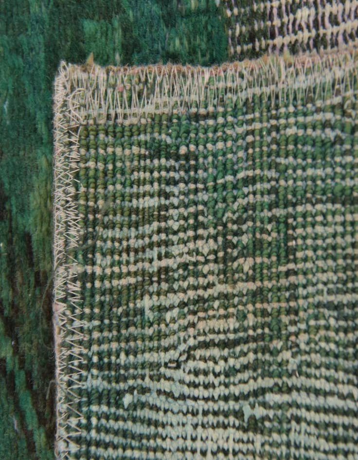 Detail image of  5' 8 x 9'  Hand Knotted Ultra Vintage Persian Wool Rug