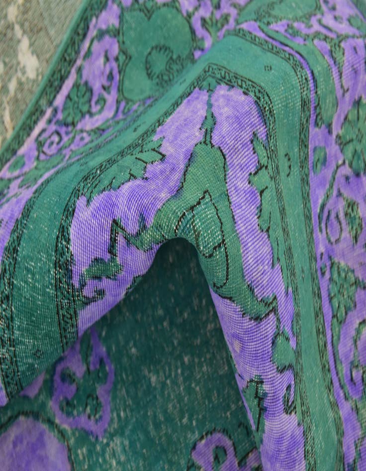 Detail image of  9' x 12' 4  Hand Knotted Ultra Vintage Persian Wool Rug