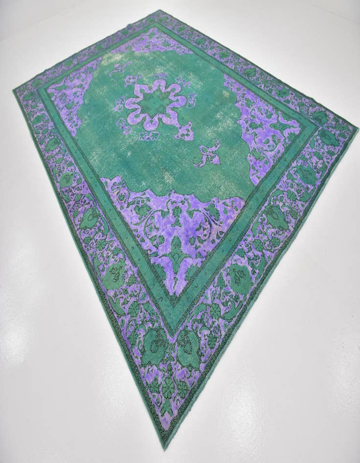 Detail image of  9' x 12' 4  Hand Knotted Ultra Vintage Persian Wool Rug