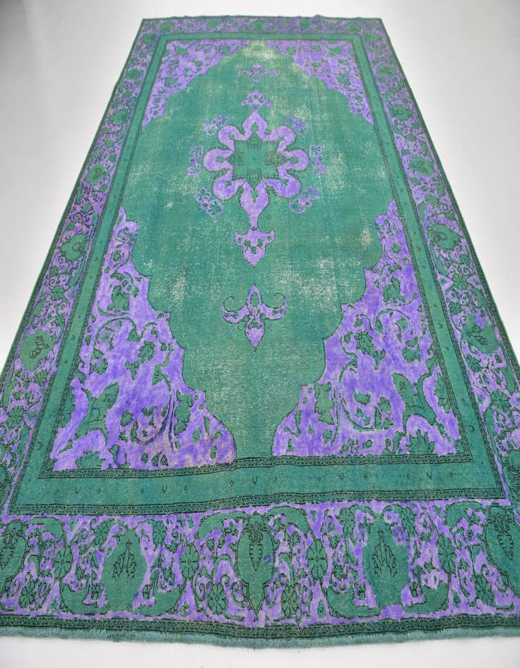 Detail image of  9' x 12' 4  Hand Knotted Ultra Vintage Persian Wool Rug