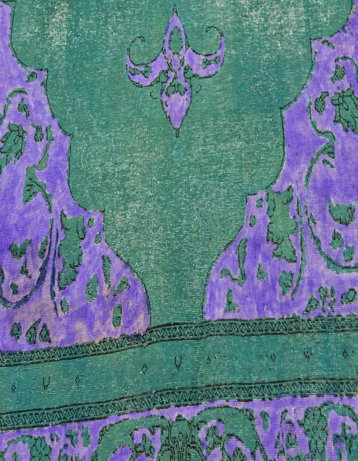 Detail image of  9' x 12' 4  Hand Knotted Ultra Vintage Persian Wool Rug