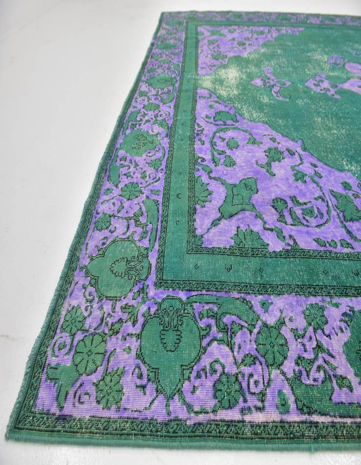 Detail image of  9' x 12' 4  Hand Knotted Ultra Vintage Persian Wool Rug