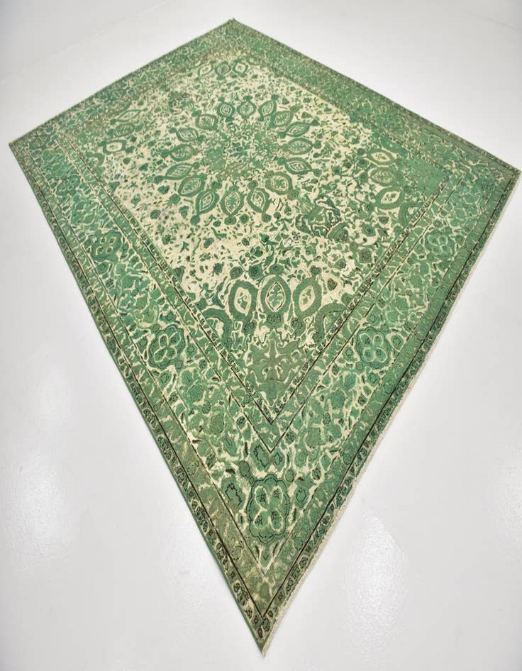 Detail image of  9' 9 x 12' 8  Hand Knotted Ultra Vintage Persian Wool Rug