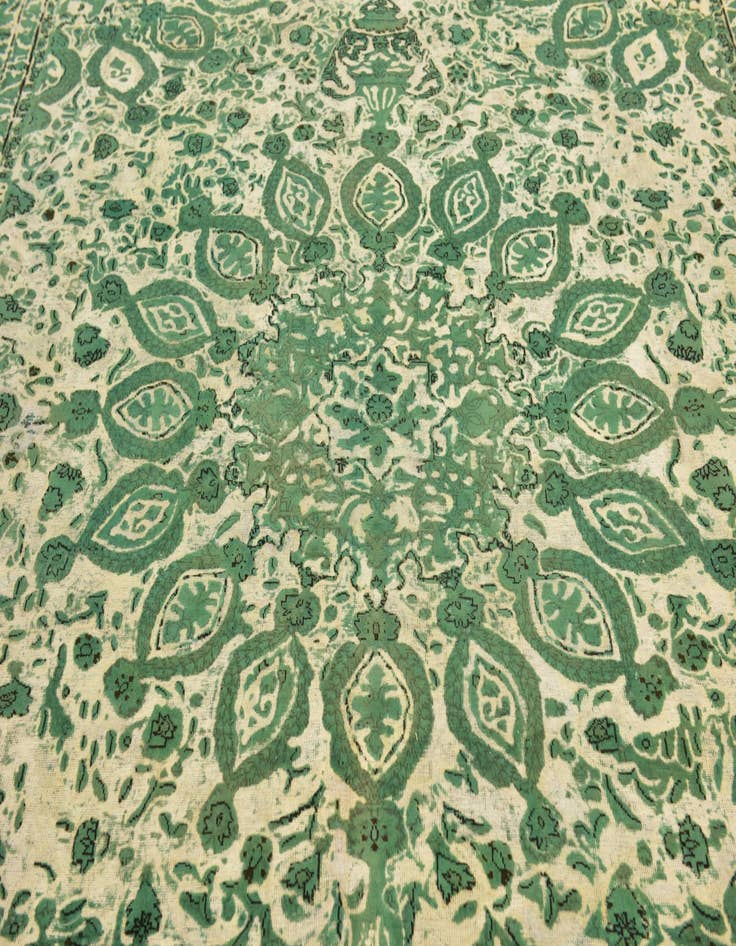 Detail image of  9' 9 x 12' 8  Hand Knotted Ultra Vintage Persian Wool Rug