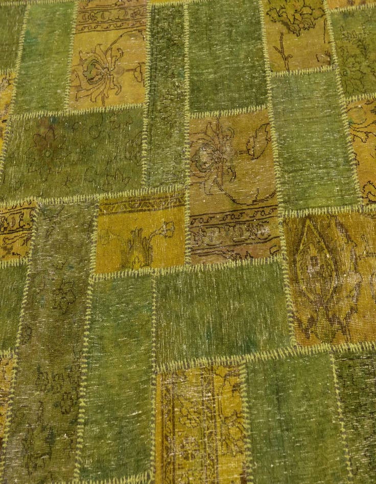 Detail image of  7' 2 x 10' 5  Hand Knotted Ultra Vintage Persian Wool Rug