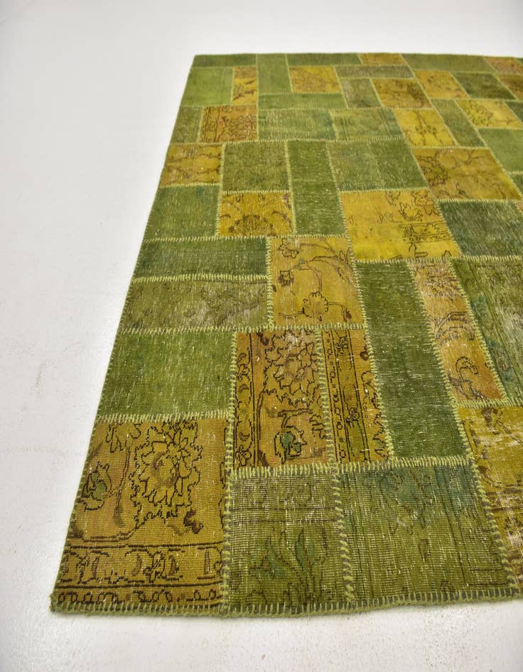 Detail image of  7' 2 x 10' 5  Hand Knotted Ultra Vintage Persian Wool Rug