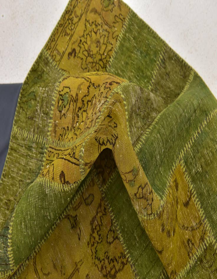 Detail image of  7' 2 x 10' 5  Hand Knotted Ultra Vintage Persian Wool Rug