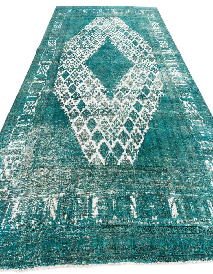 Detail image of  9' 5 x 13'  Hand Knotted Ultra Vintage Persian Wool Rug