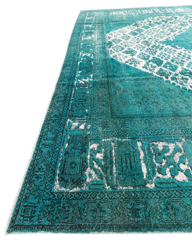 Detail image of  9' 5 x 13'  Hand Knotted Ultra Vintage Persian Wool Rug