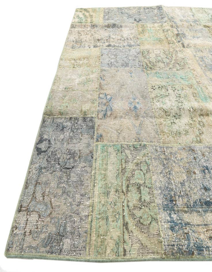 Detail image of  5' 8 x 7' 11  Hand Knotted Ultra Vintage Persian Wool Rug