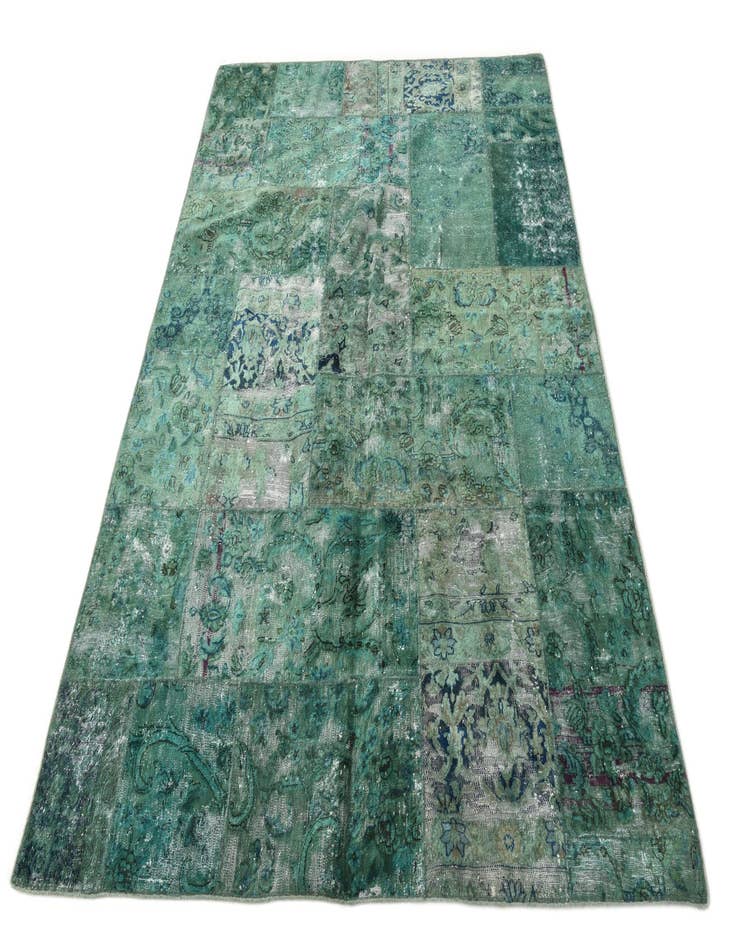 Detail image of  5' 8 x 7' 10  Hand Knotted Ultra Vintage Persian Wool Rug