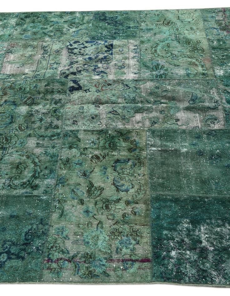 Detail image of  5' 8 x 7' 10  Hand Knotted Ultra Vintage Persian Wool Rug